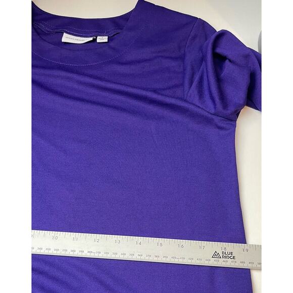 SUSAN GRAVER-Size Small-Knit-3/4 Sleeve Dress-Purple - Picture 7 of 9